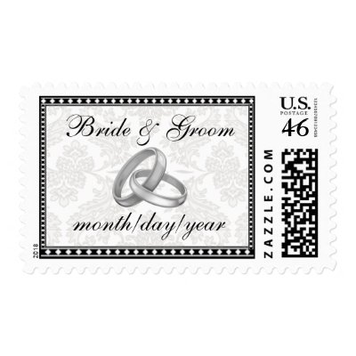 Roccoco Floral with Wedding Bands Stamps