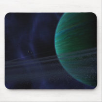 astronomy, space, planet, rings, desktop wallpaper, Mouse pad with custom graphic design