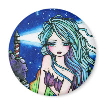 Rochelle Mermaid by Hannah Disney magnets by hannahdisney Rochelle Mermaid by Hannah Disney magnets