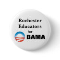 Rochester Educators for Obama buttons