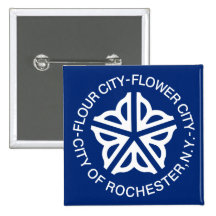 Rochester, New York, United States Pinback Buttons
