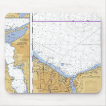 Rochester, NY Nautical Lake Ontario Chart mousepads by sailorpatp Rochester, NY Nautical Lake Ontario Chart mousepads