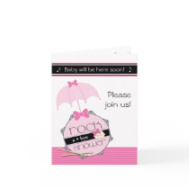 Rock a Bye Baby Shower Invitation Greeting Card