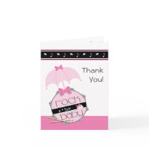 Rock a Bye Baby Shower Thank You Card