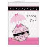 Rock a Bye Baby Shower Thank You Card