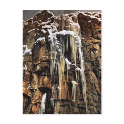 Rock and Ice Postcard by Digitalwonder