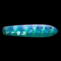 Rock and ROLL Abstract BlueGreen 002 skateboards