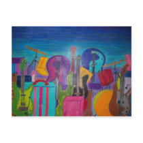rock and roll city postcards