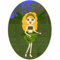Rock and Roll Faery with Leaf Guit Photo Sculpture photo sculptures by KirstenEdwards Rock and Roll Faery with Leaf Guit Photo Sculpture photo sculptures
