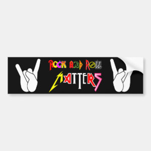 Rock and Roll Matters Classic Bumper Sticker