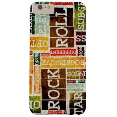 Rock and Roll Music Poster Art as Background Barely There iPhone 6 Plus Case