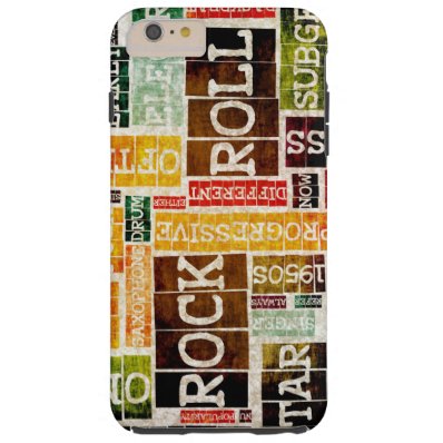 Rock and Roll Music Poster Art as Background Tough iPhone 6 Plus Case