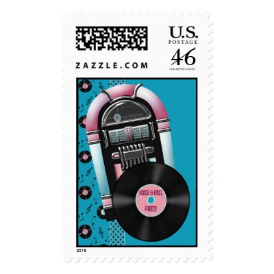 rock and roll party custom postage p172080260609135903exevf 400 50s Theme Party
