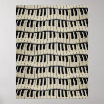 Rock And Roll Piano Keys posters