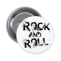 Rock and Roll Pinback Button