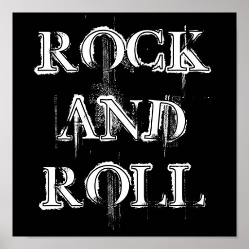 Rock, And, Roll Print 