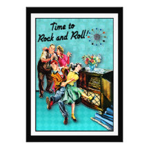 Rock and Roll Retro Jukebox Party Personalized Invitation
