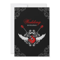 Rock and Roll wedding invitation