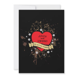 Rock and Roll Wedding Invitation invitation