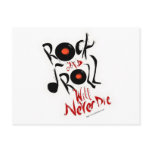 Rock and Roll will never die! Postcard