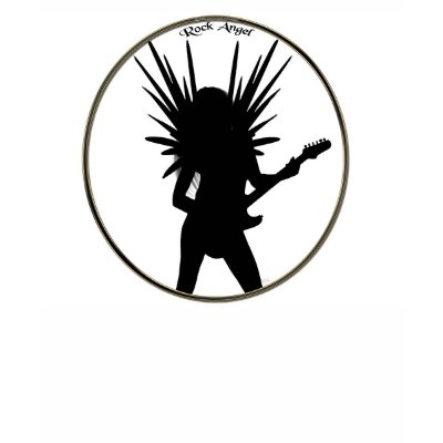 angel silhouette portrait