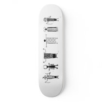 Rock Art Peoples on Skateboard Deck by Paintedlynx Rock Art Peoples on Skateboard Deck