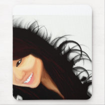 Rock Asian (Midori's portrait) mousepads by JoJy45 Rock Asian (Midori's portrait) mousepads