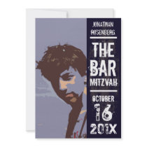Rock Band Bar Mitzvah Invitation