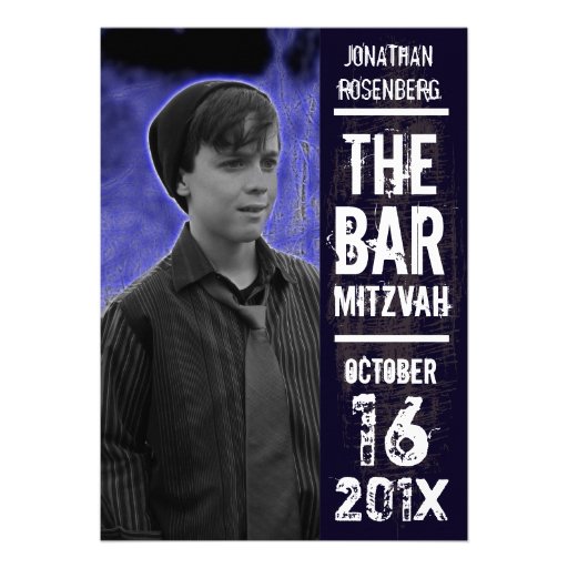 Rock Band Bar Mitzvah Invitation