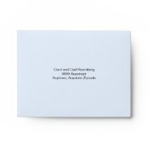 Rock Band Bar Mitzvah Reply Card Envelope in Blue