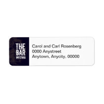 Rock Band Bar Mitzvah Return Address labels