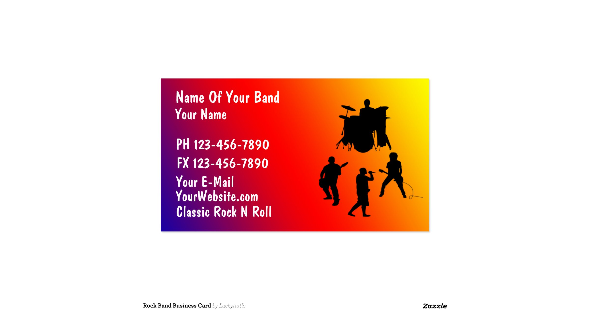 rock band business card r7f5d7e70cd384396a29139dac362015c band business cards