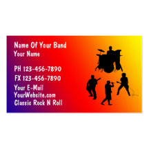 Rock Band Business Card