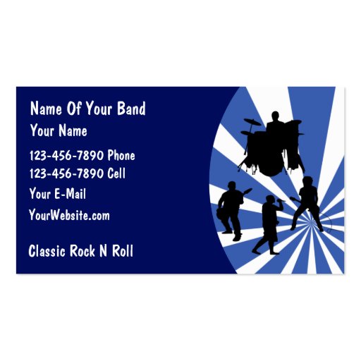 Rock Band Business Card