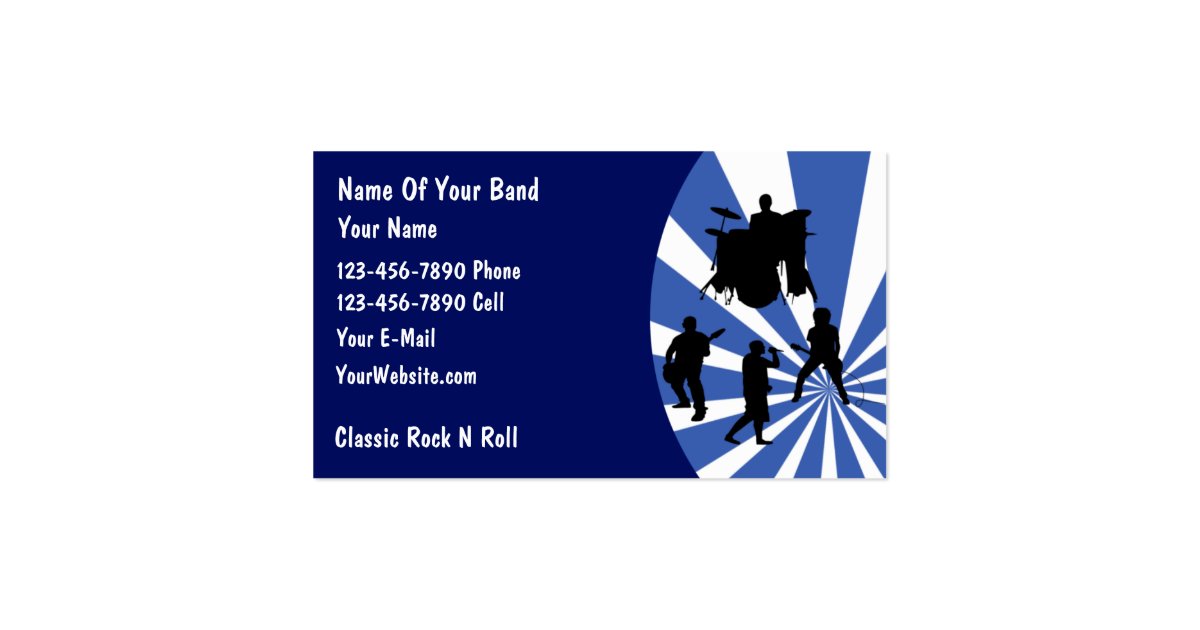 Rock Band Business Card Zazzle