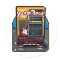 Rock Band Guitar Truck stickers