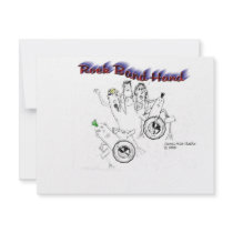 Rock Band Hand invitations