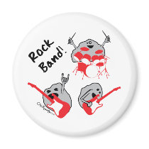 Rock Band magnets by CityRoyalty Rock Band magnets