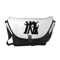 Rock Band Silhouette Messenger Bag