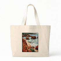 Rock Beach Landscape bags by TheGalacticGroundhog Rock Beach Landscape bags
