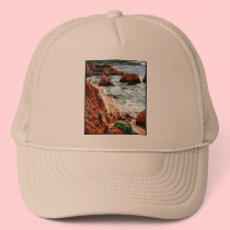 Rock Beach Landscape hats by TheGalacticGroundhog Rock Beach Landscape hats