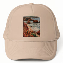 Rock Beach Landscape hats by TheGalacticGroundhog Rock Beach Landscape hats