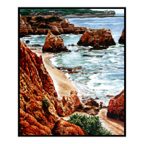 Rock Beach Landscape posters by TheGalacticGroundhog Rock Beach Landscape posters