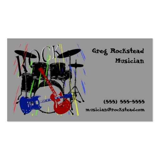 Rock Business Card (front side)