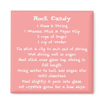 Rock Candy Recipe Magnet color