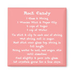 Rock Candy Recipe Magnet color