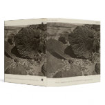 Rock carved by drifting sand, Grand Wash, Utah 3 Ring Binder