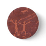 Rock Carvings In Valley Of Fire State Park Button