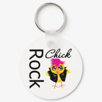Rock Chick keychains by chicktshirts Rock Chick keychains