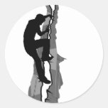 Rock Climber Bouldering Sticker